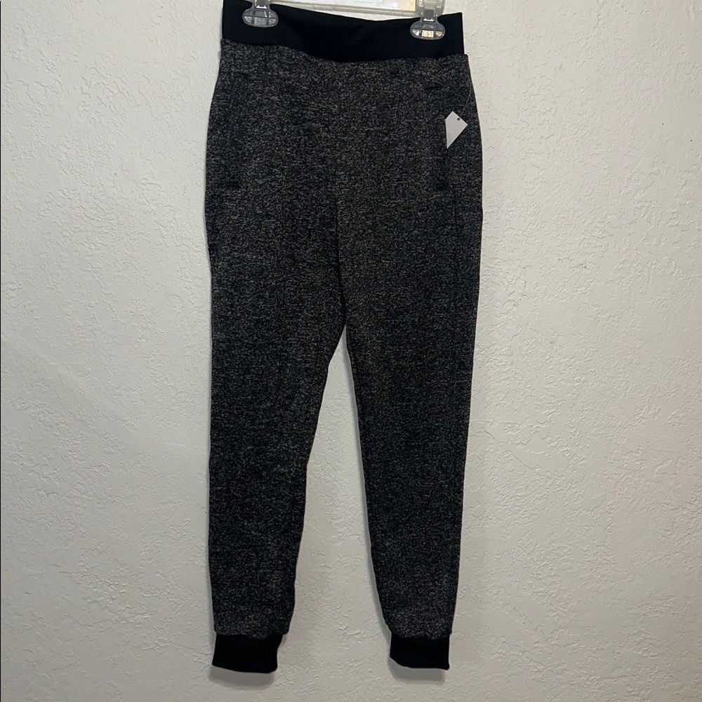 Quad Seven Boys Charcoal Heather Fleece Lined Joggers Size L 12/14 NWT